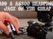 Add headphone jack to Sony A6300