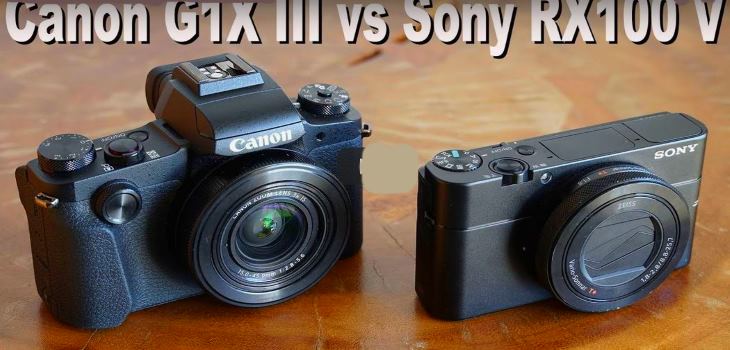 Canon G1X III vs Sony RX100 V review test video
