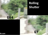 GH4 vs G7 rolling shutter video Panasonic