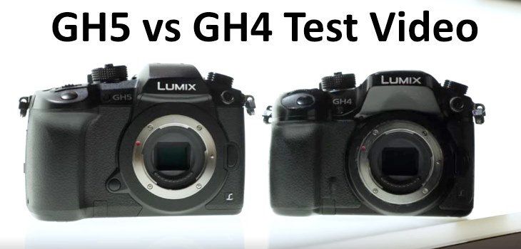 Panasonic GH5 vs. Panasonic GH4 test rolling shutter