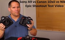 Sony A9 vs Canon 1Dxii vs Nikon D5 test video