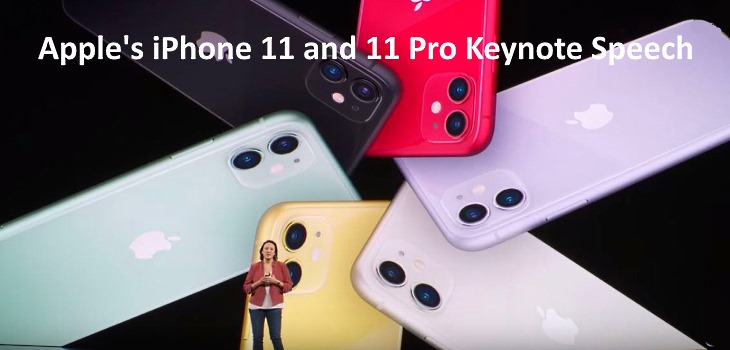 Apple iPhone 11 and 11 Pro keynote speech