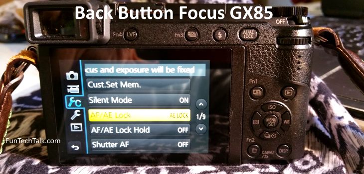 Back Button Autofocus AF Panasonic GX85 GX80