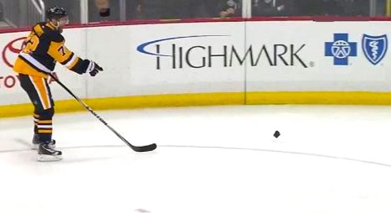 Camera Lens on Ice Hockey