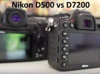 Nikon D500 vs D7200 breakdown Comparison