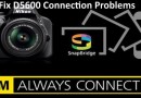 Nikon D5600 connection problems