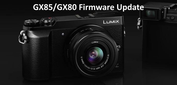 Panasonic GX85 Firmware Update SD Card