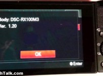 RX100M3 Firmware update