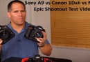 Sony A9 vs Canon 1Dxii vs Nikon D5 test video