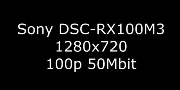 Sony RX100 III slow motion XAVC S