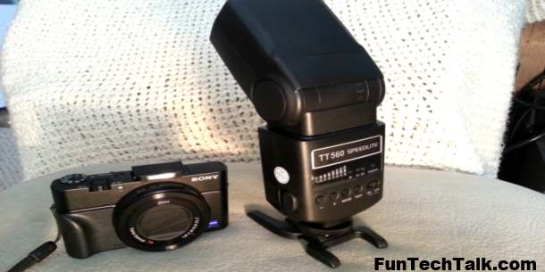 Sony RX100MIII external flash